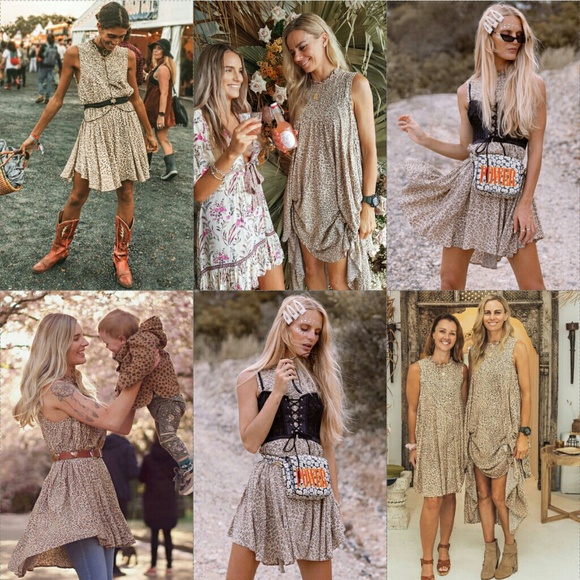 New spell designs frankie tunic dress cheetah L - Picture 7 of 8